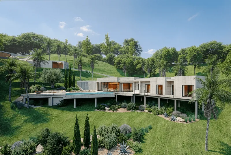 Plot with villa project, pool, and partial sea views in Bendinat — photo 5