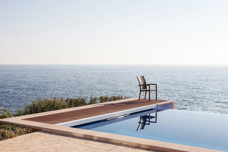 Villa with heated pool for rent, frontline in Cala Murada — photo 1