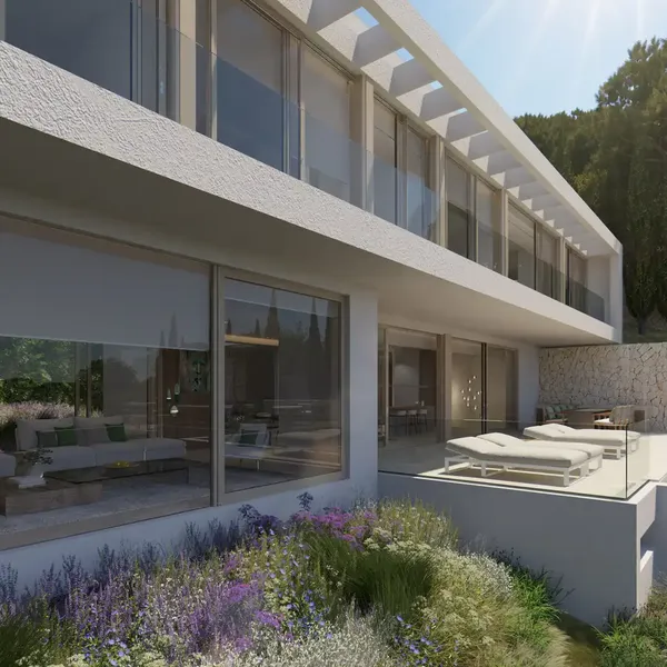 Fantastic new construction villa currently under construction in Portals Nous, enjoys wonderful sea views and — photo 6