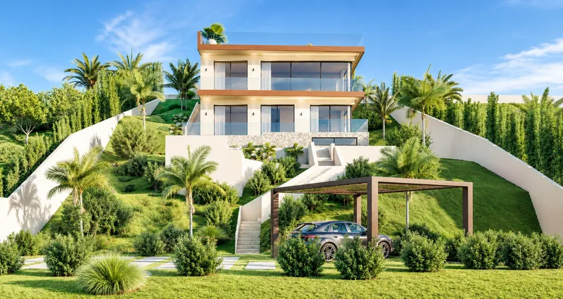 Plot with approved project for a luxury villa with sea views in Camp de Mar Mas — photo 1