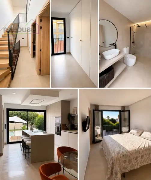 Townhouse in Establiments with pool, only one year old. Entrance hall, living-dining room, furnished and equipped island kitchen, laundry room — photo 3