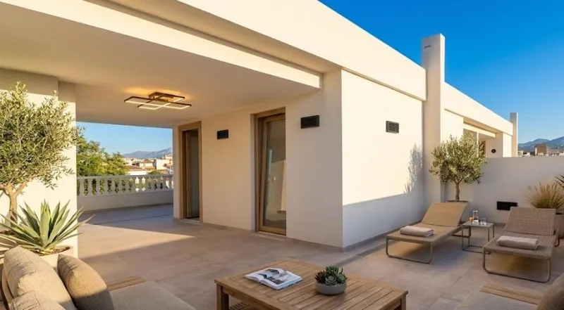 Beautiful attic apartment in Manacor for rent — photo 1