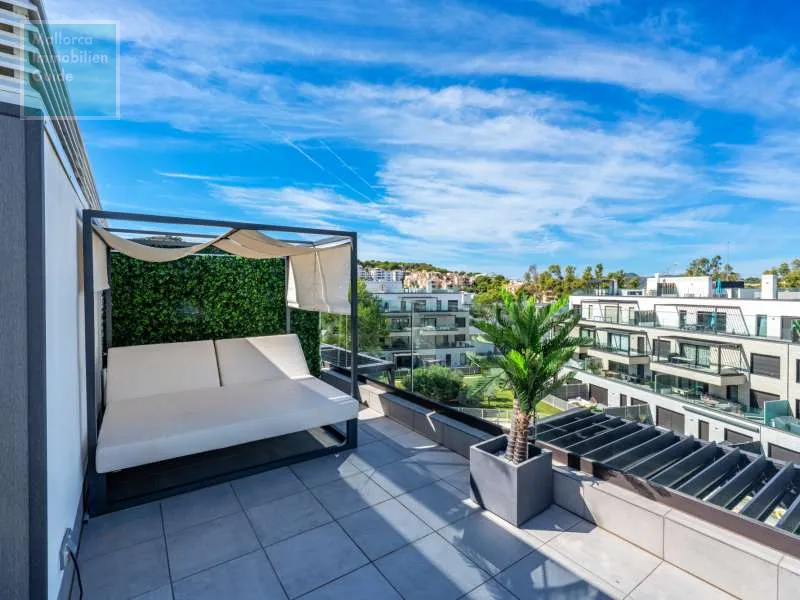 Santa Ponsa, luxurious penthouse with private rooftop pool — photo 11