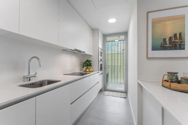 Piso de dos dormitorios amueblado en urbanización con piscina y parking en Nou Llevant — photo 12