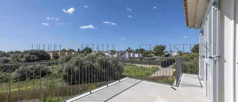 New build villa in Sa Rapita in the south of Mallorca with partial sea views — photo 12