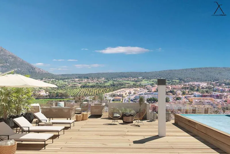 Brand new apartment in Santa Ponça with 4 bedrooms, 3 bathrooms, balcony, parking, pool, gardens — photo 5