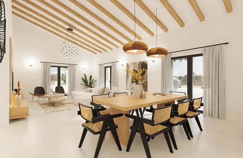 Newly built rustic finca with panoramic views in Portol, Mallorca — photo 8