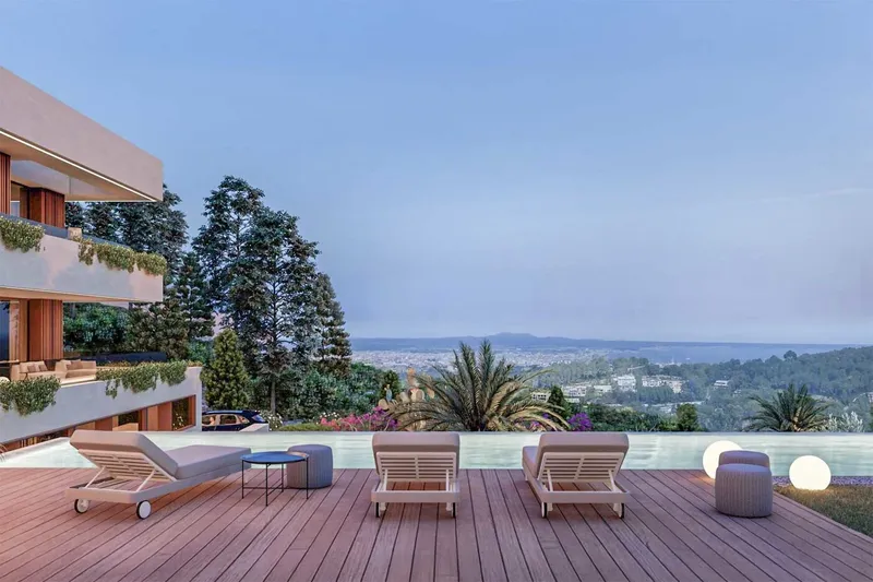 Peaceful building plot with sea views and project for elegant villa in Son Vida — photo 2