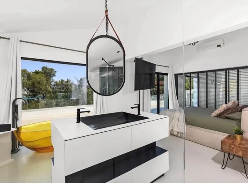 Modern Luxury Villa with Sea Views, Private Cinema, Gym & Football Pitch in Cas Català — photo 12