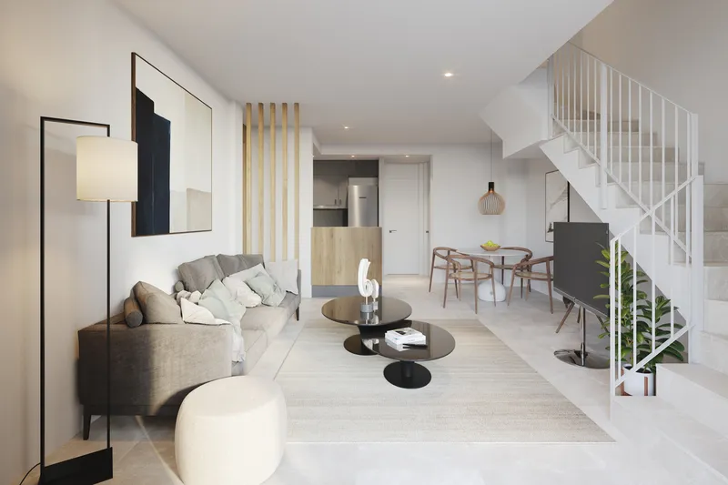 New-build semi-detached houses (Type A&E) in modern residential complex — photo 11
