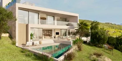 Luxury villa in Camp de Mar with sea and mountain views — photo 1