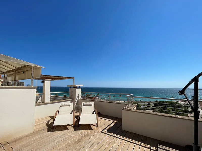 Penthouse with terrace and spectacular sea view, located in Portixol, 4 bedrooms, terraces, parking, Palma — photo 11
