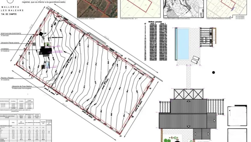 Rustic plot with project in Ses Salines — photo 1