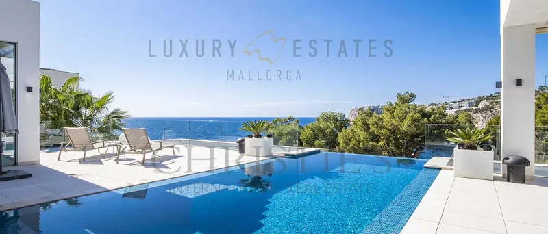 Modern new built villa with panoramic sea views in Port Andratx in the southwest of Mallorca — photo 7