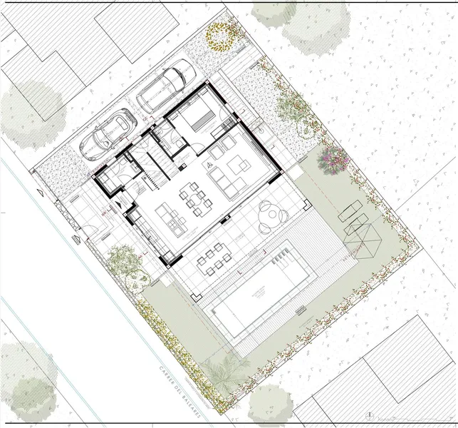 Luxury villa under construction with pool in Cala Figuera — photo 10