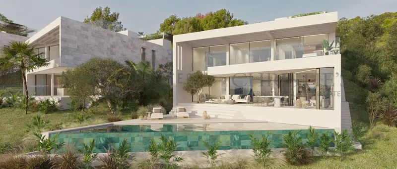 Elegant new-build villa in Camp de Mar with sea and mountain views — photo 1