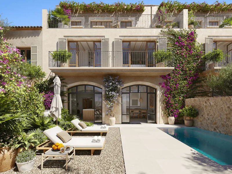 Stylish Three-Level Townhouse with Terraces, Pool and Outdoor Living — photo 1