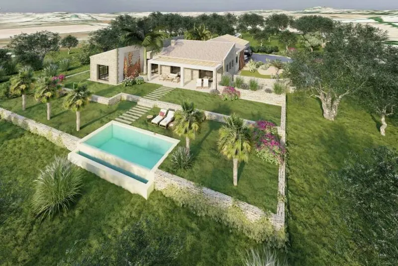 Country Property Plot with Advanced Building Project and Panoramic Views near Montuïri — photo 2