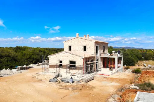 Ses Salines, beautiful new build finca in shell construction near Ses Salines — photo 4