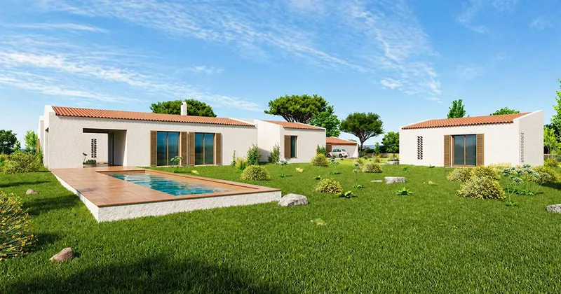 Plot with project to build a finca in Ses Salines Mas — photo 1