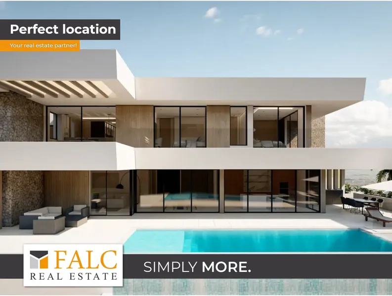 This newly built villa in Sa Font Seca impresses with its luxurious equipment and fantastic panoramic views of the bay of Palma — photo 1