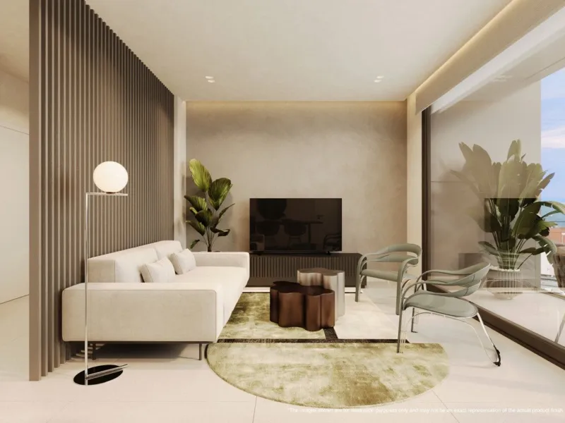 Exclusive 3-room apartment in Palma with pool, gym, golf simulator, cinema, spa & communal boat - Palma de Mallorca - 3 bedrooms, 103.65 m² — photo 4