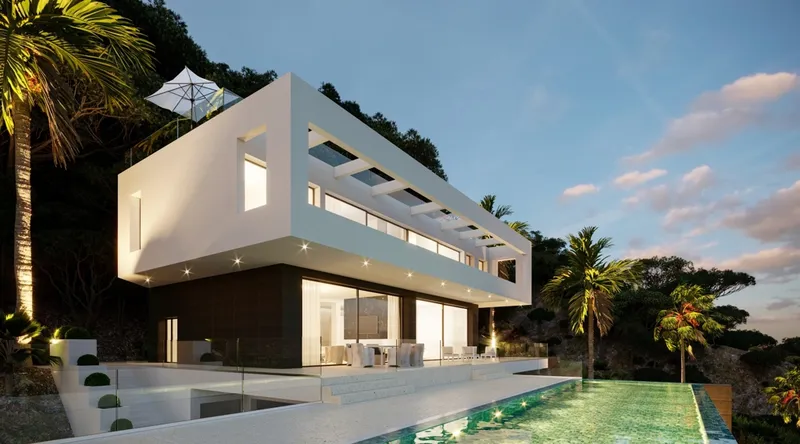 New construction sea view villa in Son Vida — photo 9