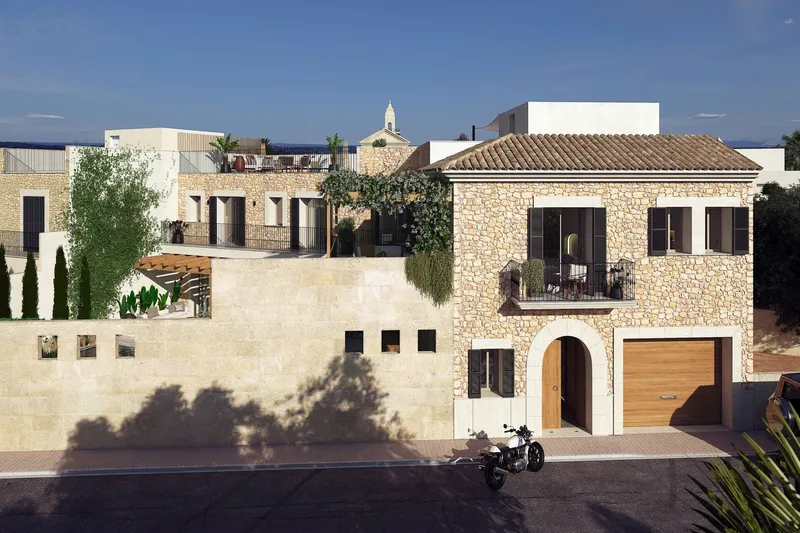 New-build townhouse in modern finca style in the centre of Ses Salines — photo 6