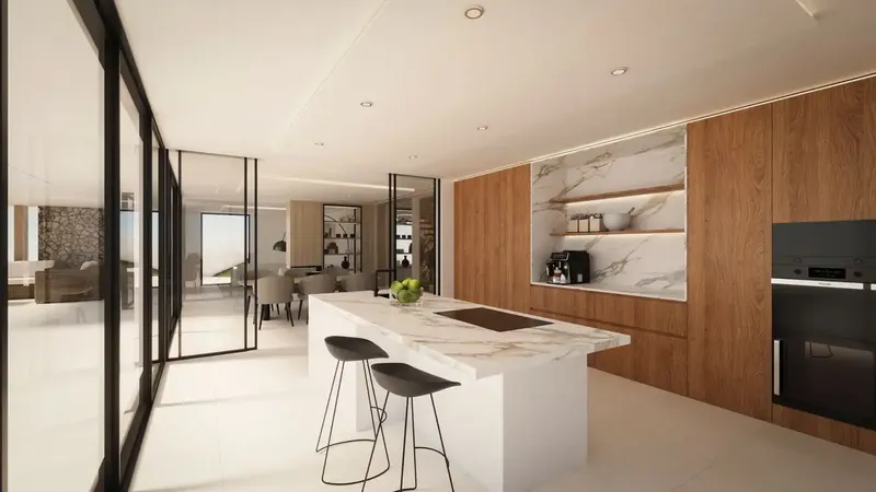 This newly built villa in Sa Font Seca impresses with its luxurious equipment and fantastic panoramic views of the bay of Palma — photo 5