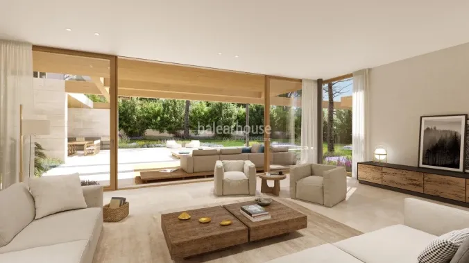 Spectacular land with beautiful sea views, project and license of three villas in Santa Ponsa — photo 3