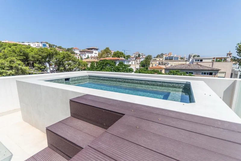Spectacular penthouse with private terrace and pool in Son Armadams — photo 4