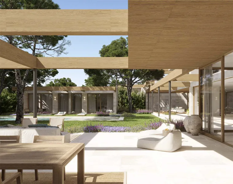 Investment plot with project for 3 luxury villas in Santa Ponsa Mas — photo 4