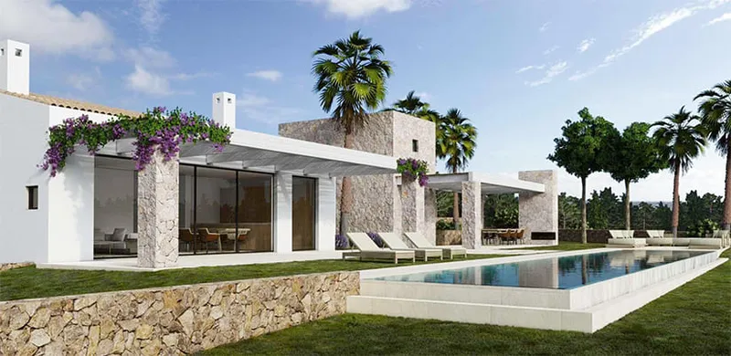 Charming new finca in the Sa Vinya estate, Ses Salines Mas — photo 1