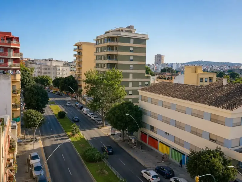 Exterior 4-bedroom flat, very sunny, with balcony and open views on General Riera — photo 1