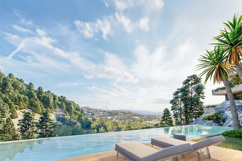 Spacious building plot with panoramic views and project for exclusive villa in Son Vida — photo 3