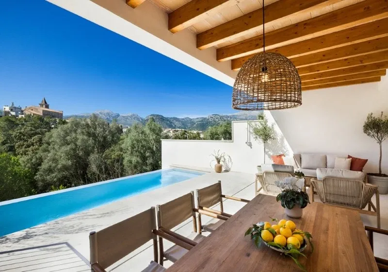 Newly built village house, fully furnished, with private pool and garage in Campanet — photo 1