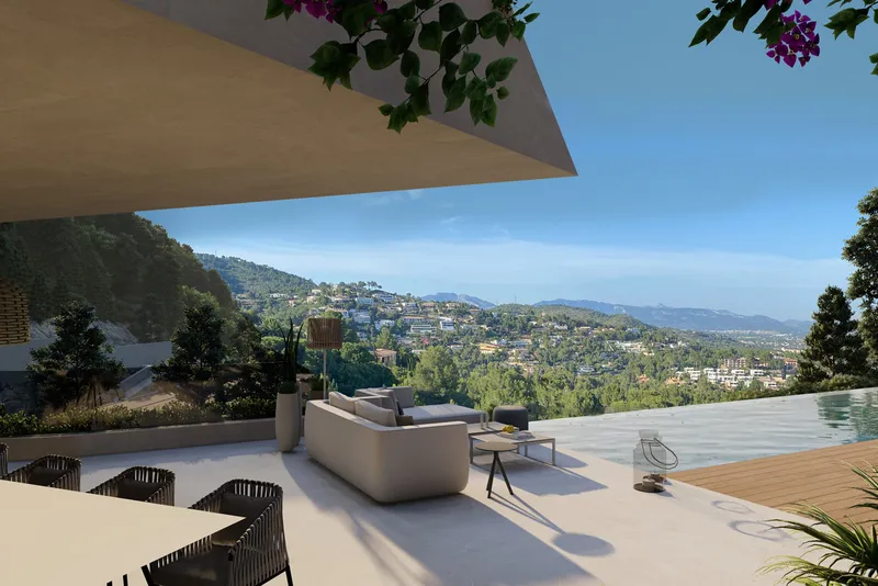 Plot in Son Vida - Preliminary project for a modern villa — photo 2