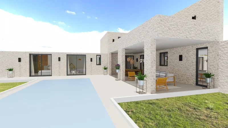 Rustic estate in Porreres with project for the construction of a single-family home with pool — photo 2