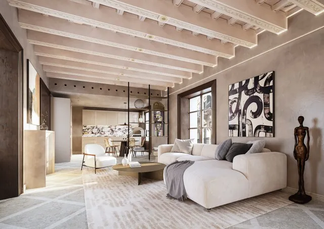 Ground floor duplex apartment for sale in Palma old town, Mallorca — photo 1