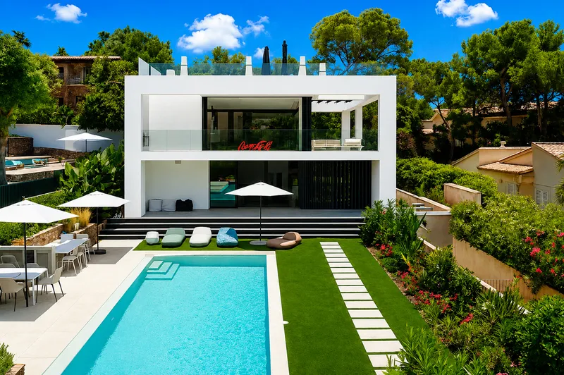 Modern villa with two pools and panoramic terrace in the exclusive area of Bendinat — photo 1