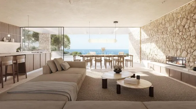 Extraordinary sea views from this frontline newly built villa, ideally located just a short distance from Palma. — photo 3