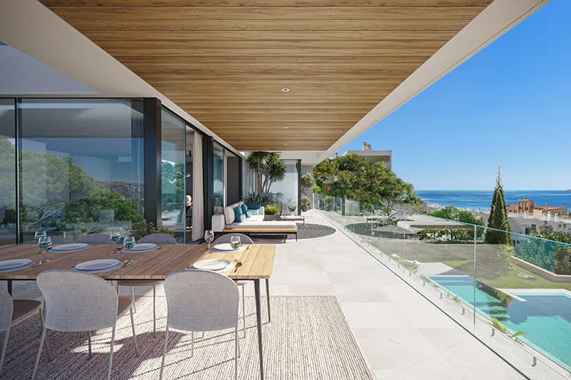 Luxury apartment with panoramic sea views in Cala Mayor Mas — photo 2