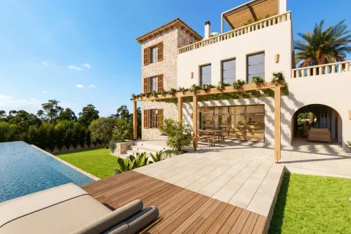 Cala Figuera, designer villa planned in Mediterranean style with pool in Cala Figuera — photo 1