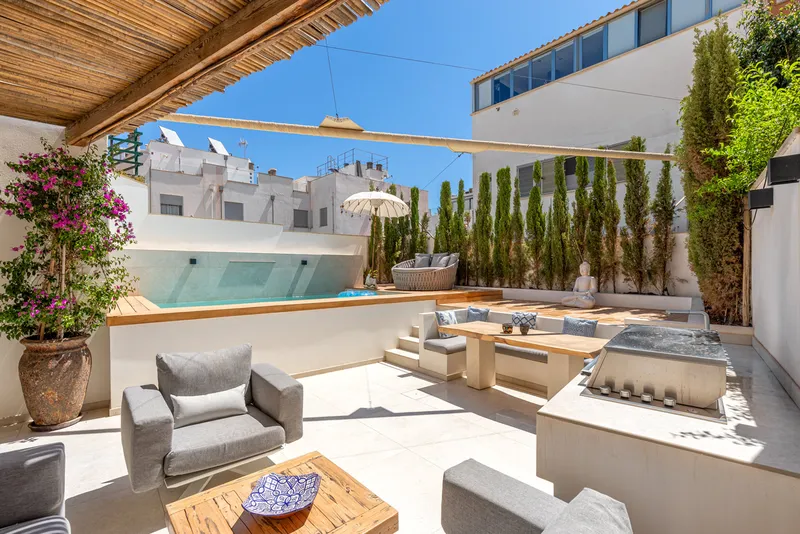 Townhouse in El Molinar - Relaxing terrace with pool and BBQ — photo 1