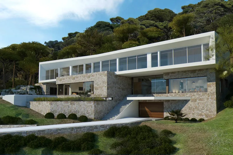 Project for a new-build villa with partial sea views in Sol de Mallorca — photo 1