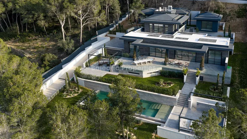 New Balinese style villa for sale in Santa Ponsa, Southwest Mallorca — photo 1