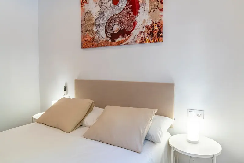 Modern and bright 2-bedroom apartment, just steps from the sandy beach of Cala Vinyes, one of the most — photo 11