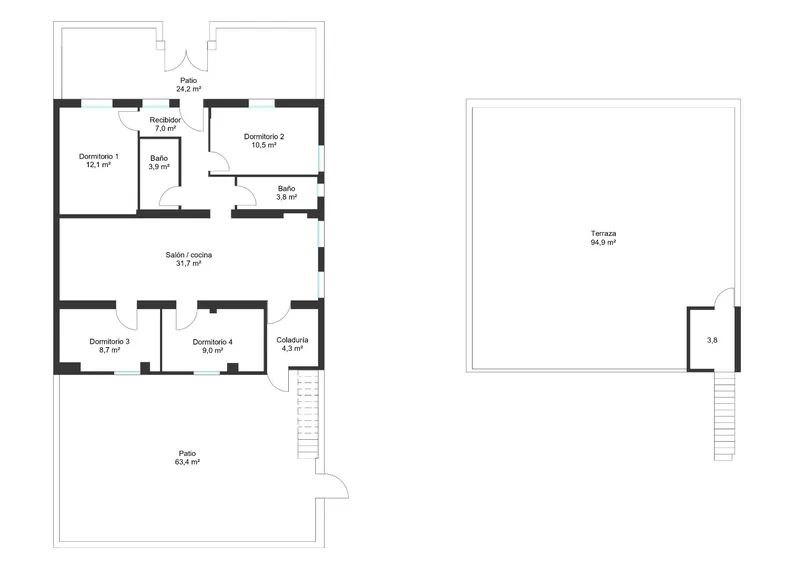 Ground floor with open-plan layout in Son Roqueta — photo 3