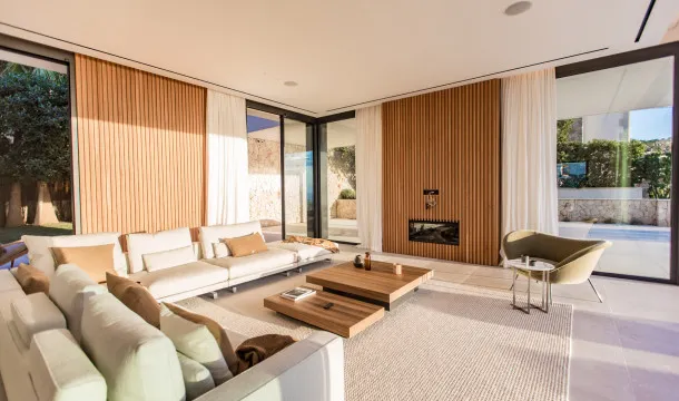 Designer villa with incredible sea views and flat garden in Cala Llamp, in Puerto de Andratx — photo 12