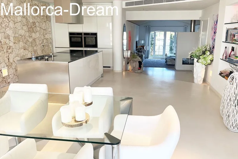 Porto Cristo: Penthouse - flat with swimming SPA on own roof terrace, pool and underground garage — photo 4